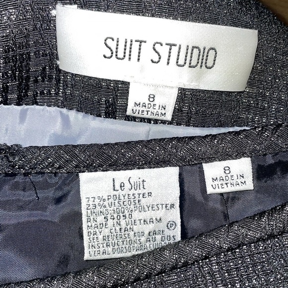 LeSuit Skirt & Suit Studio Blazer (Both Kasper Companies) Matching Suit. Size 8. - Picture 8 of 15